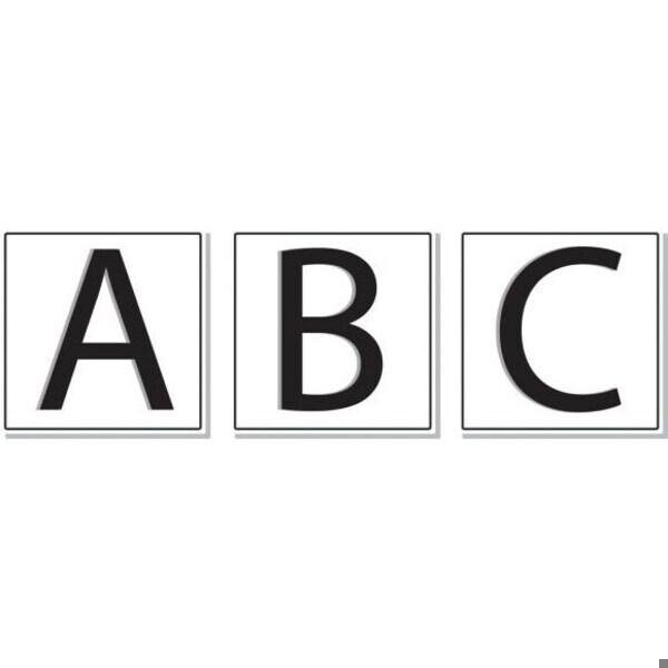 Accuform Letter V, Engraved Plastic, 3 in x 3 in PSG126VYL - main